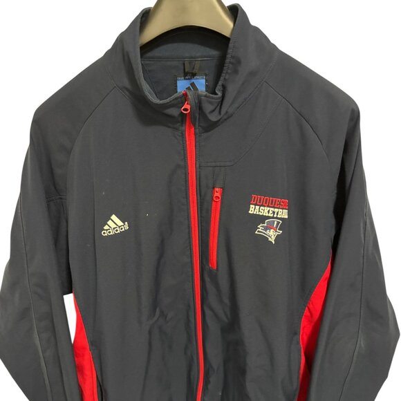 Adidas Team Duquesne Dukes Basketball Full Zip Windbreaker Jacket Size XXL - Picture 1 of 6